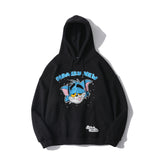 Tom and Jerry Hoodie Embroidered Brushed Sweatshirt Men's Hoodie Loose