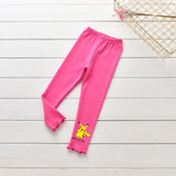 Children Pokemon Pikachu Pants Pure Cotton Spring and Autumn Trousers Women's Leisure Sports