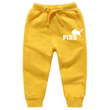 Children Pokemon Pikachu Pants Ankle-Tied Trousers Pure Cotton Casual Sports Loose Neutral