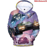 Back to the Future Costume 3D Full Color Hooded Hoodie