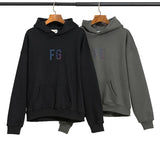 Fog Fear Of God Essentials Hoodie Tops Hoodie Men's Velvet Padded Hooded Sweatshirt Fear Of God