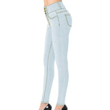 Women Plus Size Jeans Slim Fit Denim Skinny Pants