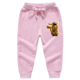 Children Pokemon Pikachu Pants Spring and Autumn Children's Ankle-Tied Trousers Casual Sports Loose Neutral