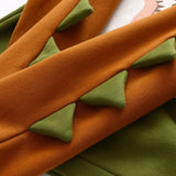 Dinosaur Sweaters Dinosaur Fleece-Lined Long-Sleeved Hooded Sweater For Women