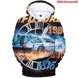 Back to the Future Costume 3D Full Color Hooded Hoodie