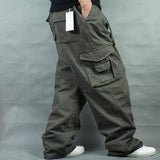 Baggy Cargo Pants for Men Men's Casual Pants Loose Outdoor Overalls plus Size Retro Sports