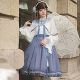 Gothic Lolita Harajuku Style Clothing Chinese Style Lolita Dress SK Skirt Underskirt Chinese Style Han Elements Light Lo