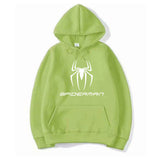 Men Spider Hoodie Spider-Man Logo Printed Hoodie