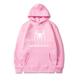 Men Spider Hoodie Spider-Man Logo Printed Hoodie