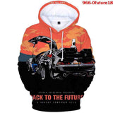 Back to the Future Costume 3D Full Color Hooded Hoodie