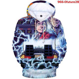 Back to the Future Costume 3D Full Color Hooded Hoodie