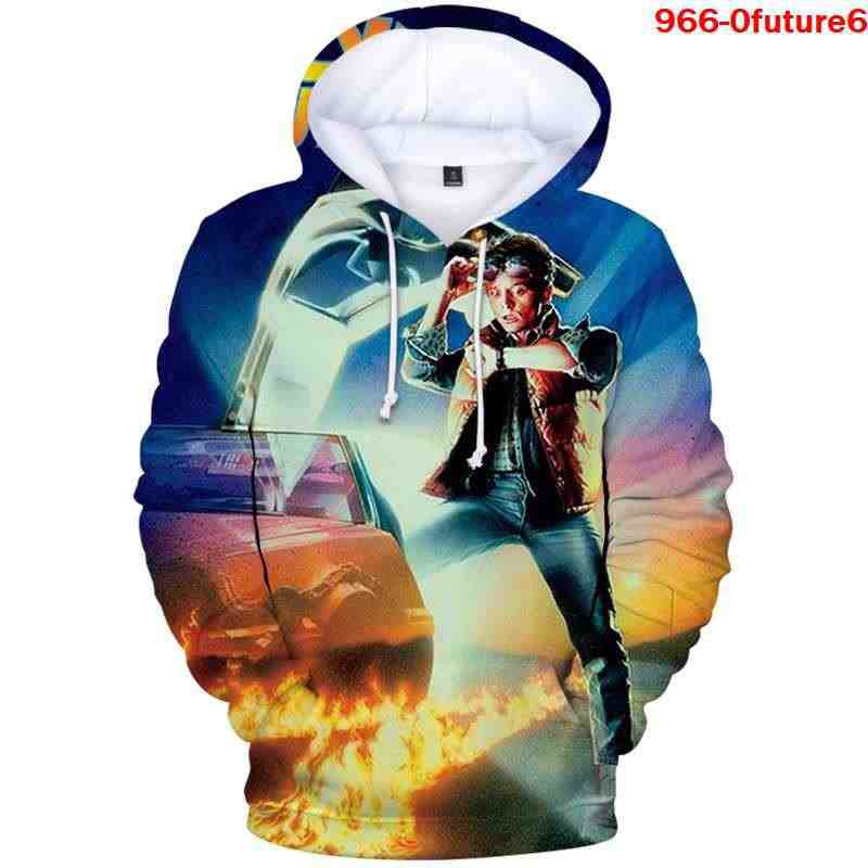 Back to the Future Costume 3D Full Color Hooded Hoodie