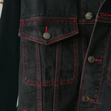 Spring and Autumn Leisure Denim Jacket Men's and Women's Tops plus Size Loose Sweater Men Denim Jacket