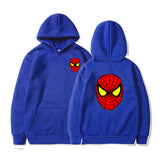 Men Spider Hoodie Spider-Man Pattern Sweater Fleece