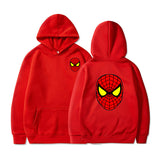 Men Spider Hoodie Spider-Man Pattern Sweater Fleece