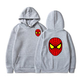 Men Spider Hoodie Spider-Man Pattern Sweater Fleece