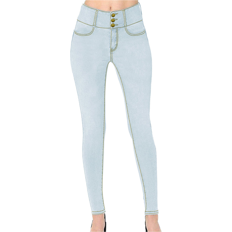 Women Plus Size Jeans Slim Fit Denim Skinny Pants