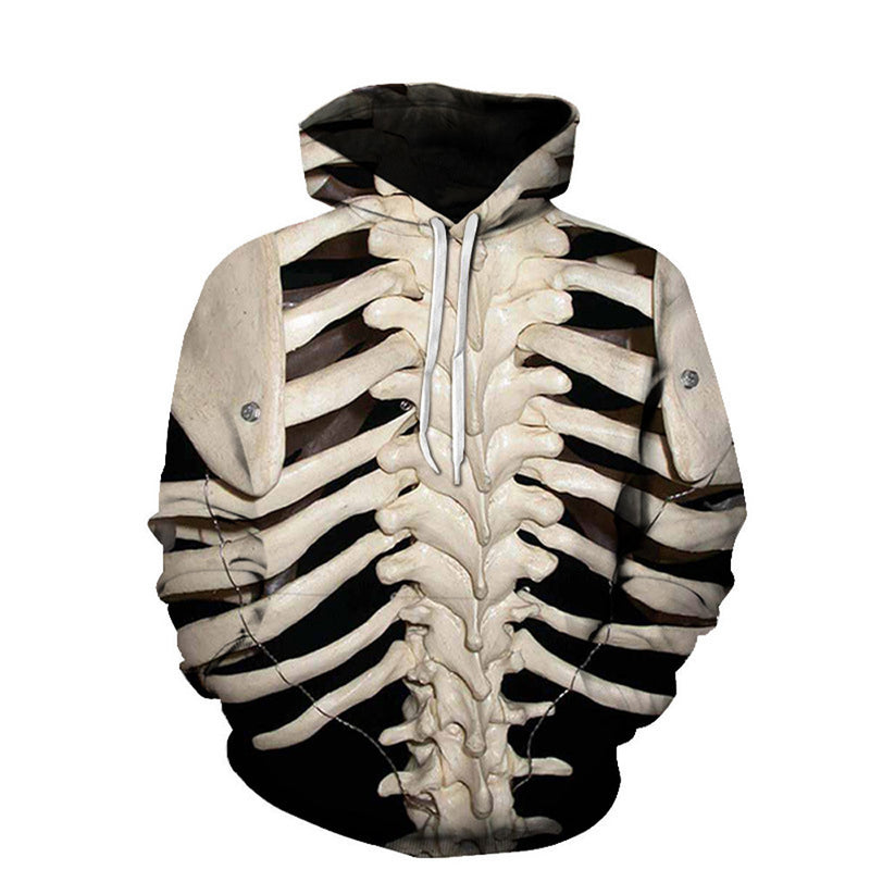 Skeleton Hoodie 3D Printed Skull Skeleton Hooded Sweater