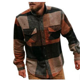 John Dutton Jacket Woolen Slim Fit Plaid Shirt Coat Men