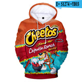 Cheeto Hoodie Printed Fleece