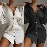 Women Blazar Pants Suit Women's Spring and Summer Solid Color Slim Dress