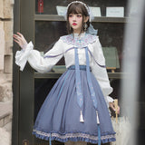 Gothic Lolita Harajuku Style Clothing Chinese Style Lolita Dress SK Skirt Underskirt Chinese Style Han Elements Light Lo