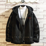 Bane Coat Lamb Wool Hooded Cotton-Padded Coat