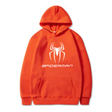 Men Spider Hoodie Spider-Man Logo Printed Hoodie