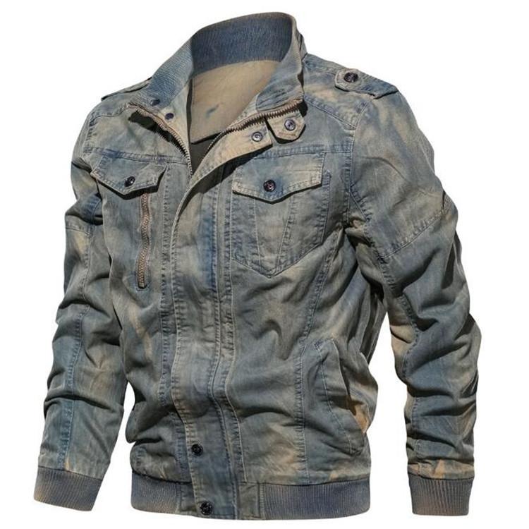 Tactics Style Men Outdoor Windproof Coat Men Casual Jacket Spring and Autumn Men's Jacket Denim Jacket plus Size