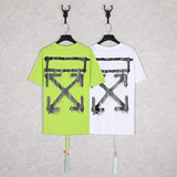 Off White T Shirt Arrow Casual Cotton Tshirt for Unisex Owt
