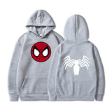 Men Spider Hoodie Spider-Man Comic Printed Fleece Hoodie
