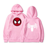 Men Spider Hoodie Spider-Man Comic Printed Fleece Hoodie
