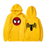 Men Spider Hoodie Spider-Man Comic Printed Fleece Hoodie