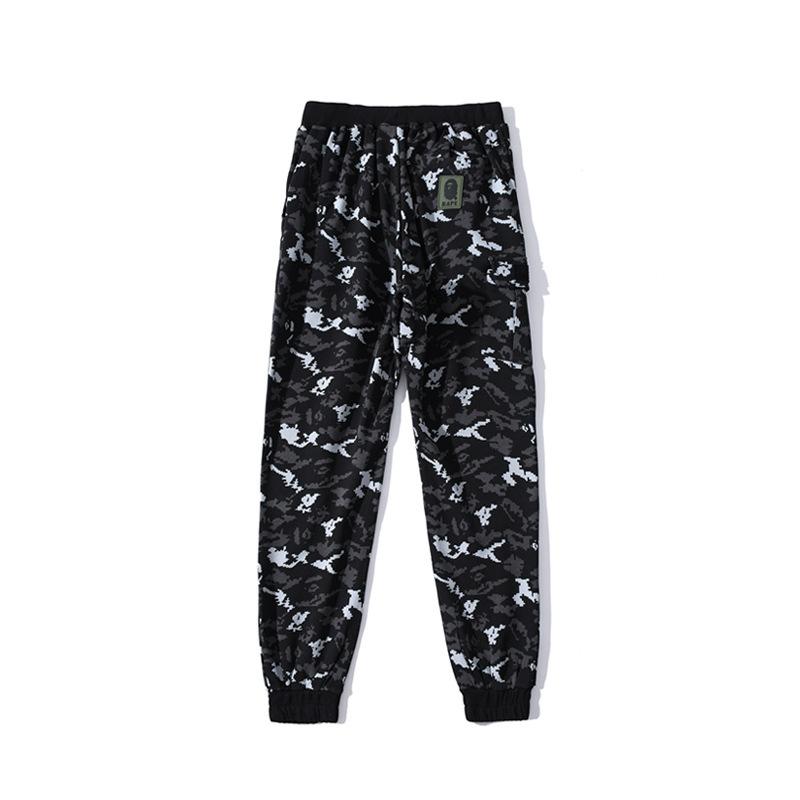 Shark Print Pant Digital Pixels Cotton Men's and Women's Same Camouflage Casual Trousers