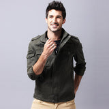 Men Fit Bomber Jacket Windbreaker Moto Street Coat Fall Winter Men's Jacket Military Suit Casual Coat plus Size Cotton Jacket