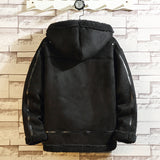 Bane Coat Lamb Wool Hooded Cotton-Padded Coat