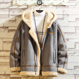 Bane Coat Lamb Wool Hooded Cotton-Padded Coat