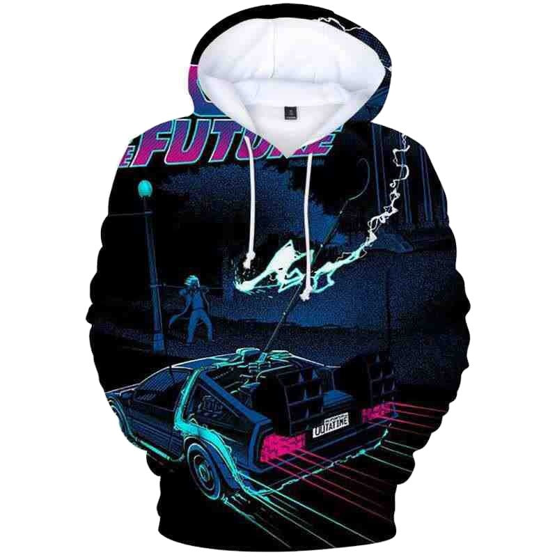 Back to the Future Costume 3D Full Color Hooded Hoodie