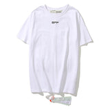 Off White T Shirt Ow Fashion Brand Cotton Round Neck Short Sleeve Tshirt Portrait Arrow Unisex Clothing Owt