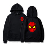Men Spider Hoodie Spider-Man Pattern Sweater Fleece