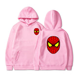 Men Spider Hoodie Spider-Man Pattern Sweater Fleece