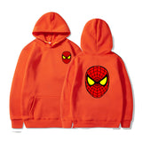 Men Spider Hoodie Spider-Man Pattern Sweater Fleece