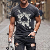 Tactics Style T Shirt For Men Summer Short-Sleeved Top Men's round Neck T-shirt