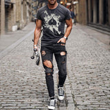 Tactics Style T Shirt For Men Summer Short-Sleeved Top Men's round Neck T-shirt