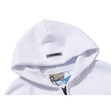 Fog Tops Autumn and Winter Double Line Letter Hoodie Sweater High Street Men and Women Fleece Zipper Coat Fear Of God