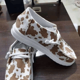 Cow Print Hey Dude Shoes Canvas Shoes Flat Casual Comfortable Shoes