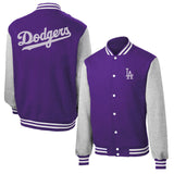 Dodgers Letter Man Jacket Outfit Senior Jackets Varsity Baseball College Coat Men's Autumn and Winter Thickening Jacket Sports and Leisure
