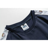 Men T Shirt Summer Casual Tops Men's Clothes Summer Wear Vintage Men's Short Sleeve Casual Loose Multicolor Printing Fake Two-Piece T-shirts