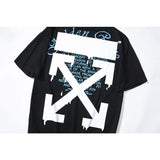Off White T Shirt Ow Plus Size Casual Letter Arrow Short Sleeve Loose Tshirt Owt