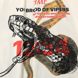 Rrr123 Sweatshirt Snake Puff Print Vintage Embroidery Loose